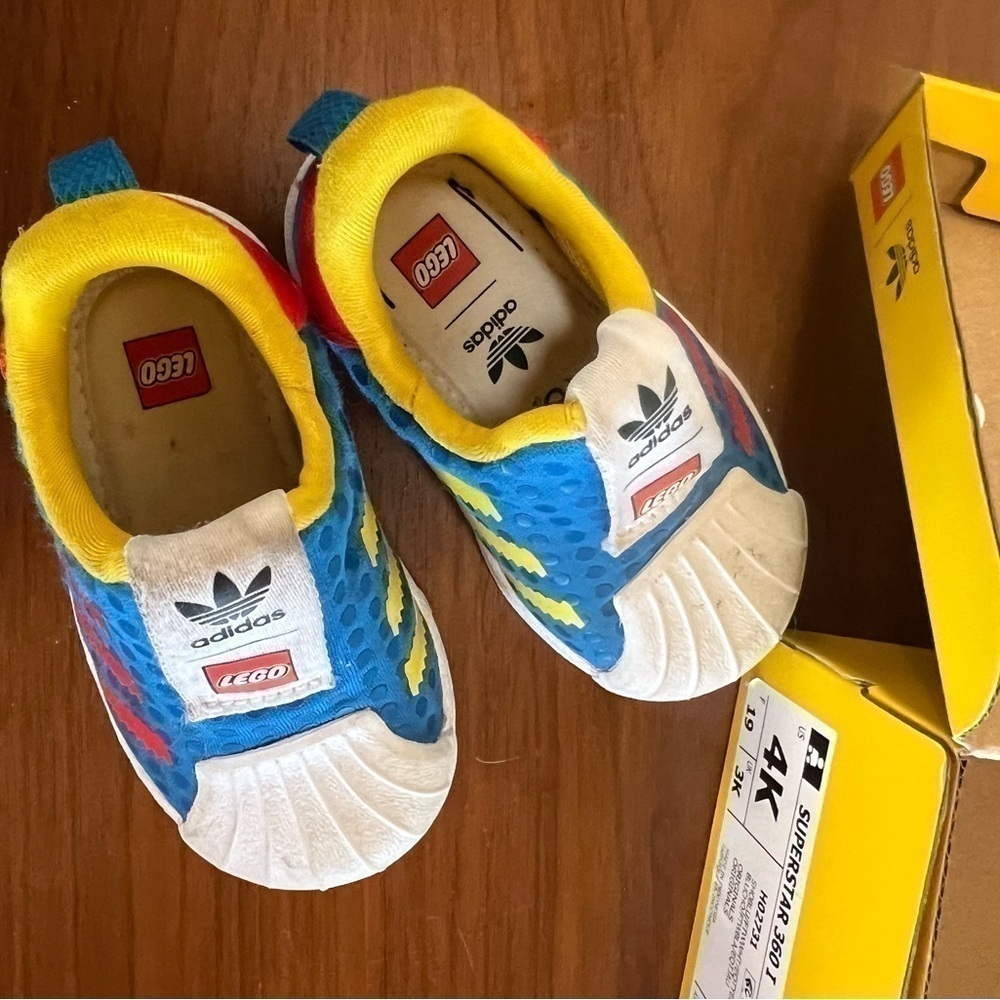 Adidas x Lego Superstar 360 Shoes Size 4 Baby Walker shoes - Picture 3 of 8